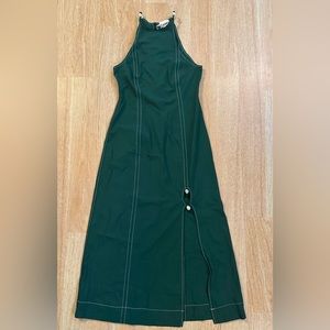 NWT GANNI Dress with Beaded Detail